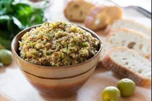 Tapenade from green olives